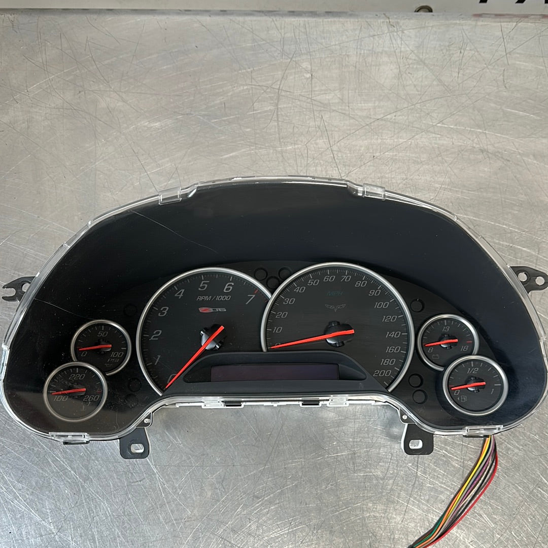 2007 C6 CORVETTE Z06 CLUSTER 40k MILES OEM 10305328 #VV76