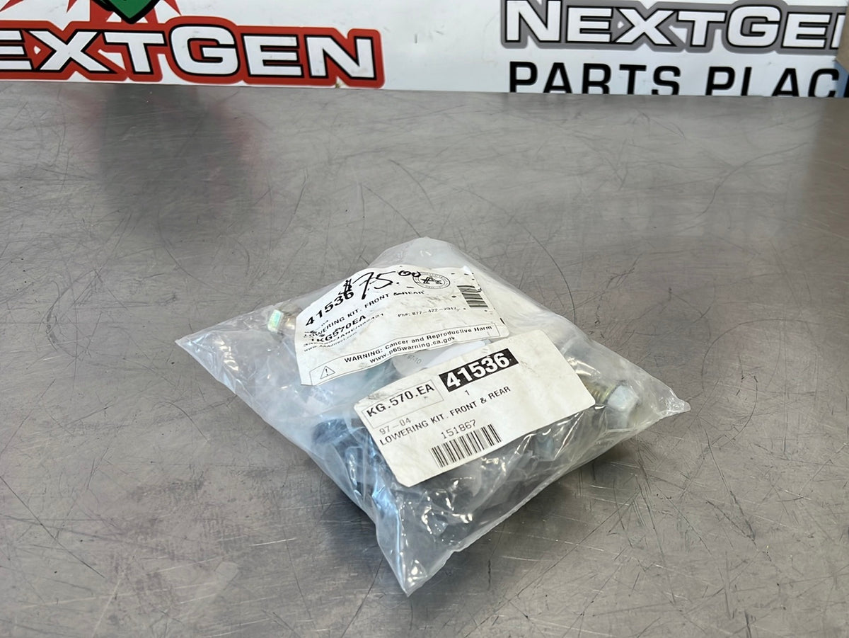 C5 CORVETTE LOWERING KIT FRONT AND REAR LOWERING BOLTS AFTERMARKET CA