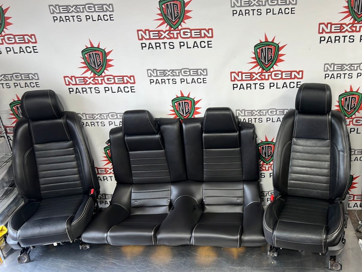 13-14 FORD MUSTANG GT PREMIUM LEATHER SEATS FRONT AND REAR SET OEM #22 –  NextGenPartsPlace