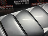 10-14 FORD MUSTANG GT EXTERIOR AIR VENTS REAR WINDOW LOUVRE SILVER OEM #763