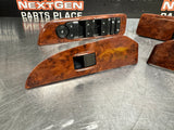 2012 CHEVY SILVERADO K2500 CREW CAB WOOD LH RH RR LR POWER WINDOW SWITCHES #936