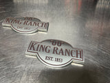 2011 FORD F250 KING RANCH FENDER EMBLEMS OEM #883