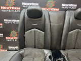 12-15 CADILLAC CTS-V COUPE REAR BLACK LEATHER/ SUEDE SEATS OEM #1233