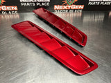 2014 FORD MUSTANG GT HOOD VENT LOUVERS PAIR RUBY RED OEM #783