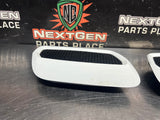 2018-2023 FORD MUSTANG GT LH AND RH HOOD VENTS WHITE OEM #1617