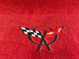 1999 CORVETTE C5 AFTERMARKET RED LLOYD MATS REAR CARGO CARPET #628