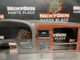 2006 FORD F350 LARIAT BLK WOODGRAIN DASH RADIO CLUSTER BEZEL TRIM LOADED OEM 1561