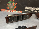2014 GMC SIERRA 2500 CREW CAB WOOD FRONT AND REAR POWER WINDOW SWITCHES OEM 1202