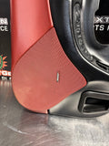 97-04 C5 CORVETTE DOOR PANELS BLACK/ FIRETHORN RED OEM #1150