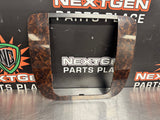 2011 GMC SIERRA CENTER DASH RADIO AIR VENTS WOOD TRIM BEZEL OEM #889