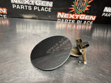 10-14 FORD MUSTANG GT FUEL DOOR GAS LID TANK COVER STERLING GREY METALLIC #1176