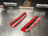 2009 PONTIAC G8 GT HOOD SCOOP VENTS RED OEM #948