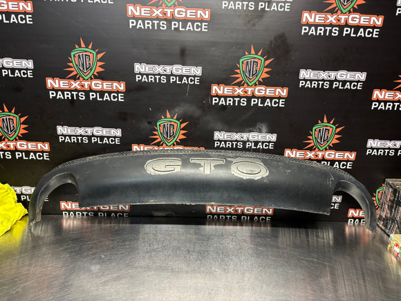2006 PONTIAC GTO REAR BUMPER VALANCE BLCK OEM 92168891 #1191