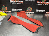 04-06 PONTIAC GTO CENTER CONSOLE TRIM PANELS RED OEM #1191