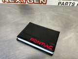 2004 PONTIAC GTO OWNERS MANUAL OEM #693