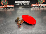 10-14 FORD MUSTANG GT FUEL DOOR GAS LID TANK COVER RED OEM #1348