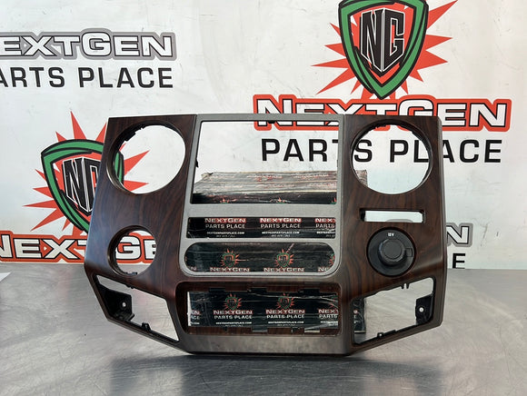 2012 FORD F350 RADIO BEZEL WOOD GRAIN BC34-2504302-C OEM #499