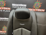 12-15 CADILLAC CTS-V COUPE REAR BLACK LEATHER/ SUEDE SEATS OEM #1233