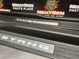 2011 FORD MUSTANG GT LH AND RH ILLUMINATED DOOR SILL TRIM SET OEM #1024