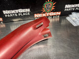 97-04 C5 CORVETTE RH SIDE SEAT BELT TRIM FIRETHORN RED OEM 10258546 #1425