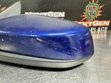 10-14 FORD MUSTANG GT LH DRIVER SIDE VIEW MIRROR KONA BLUE OEM #1300