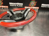 2011 FORD MUSTANG GT STEERING WHEEL RED LEATHER OEM #828