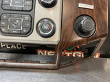 2015 FORD F350 RADIO BEZEL WOOD GRAIN DC34-2504302-C OEM #1236