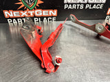 2016 FORD MUSTANG GT RH AND LH HOOD HINGES WITH HARDWARE ORANGE OEM #815