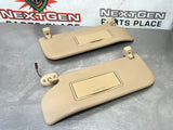 2012 FORD F350 KING RANCH SUN VISOR SET TAN OEM #471