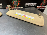 2014 GMC SIERRA 2500HD TAN SUN VISORS OEM #1202