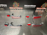 2009 PONTIAC G8 RED / CHROME LH RH SIDE EXTERIOR DOOR HANDLES FRONT & REAR #948