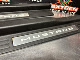 2011 FORD MUSTANG GT LH AND RH ILLUMINATED DOOR SILL TRIM SET OEM #996