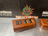 2015 FORD F350 LH & RH FRONT AND REAR DOOR WOODGRAIN WINDOW SWITCH SET OEM #1246