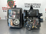 08-10 FORD F350 SUPERDUTY  AFTERMARKET RECON SMOKED/BLACK HEADLIGHTS HALOS #291