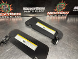 08-09 PONTIAC G8 SUN VISORS SET LH RH DRIVER PASSENGER OEM #1036