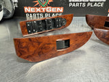 2011 GMC SIERRA 2500 CREW CAB WOOD FRONT & REAR POWER WINDOW SWITCHES OEM #1254