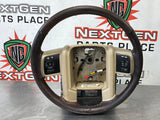 2011 FORD F350 KING RANCH STEERING WHEEL OEM #471