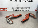 08-09 PONTIAC G8 HOOD HINGES LH RH IGNITION ORANGE OEM #397