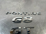 08-09 PONTIAC G8 GT TRUNK EMBLEMS OEM #555