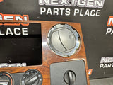 2009 FORD F250 F350 RADIO BEZEL CLIMATE CONTROL WOOD TRIM #700