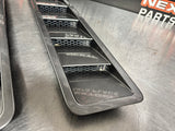 2013 FORD MUSTANG GT HOOD VENT LOUVERS PAIR GREY OEM #1177