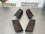 2008 FORD F250 LH AND RH FRONT AND REAR DOOR WOODGRAIN WINDOW SWITCH SET OEM #493