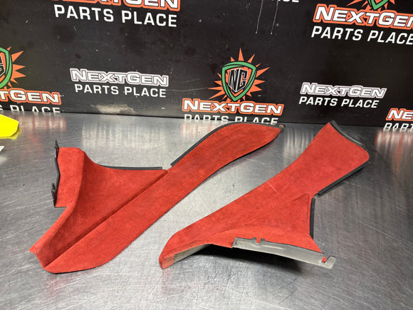 04-06 PONTIAC GTO CENTER CONSOLE TRIM PANELS RED OEM #1191