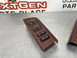 2008 FORD F250 LH AND RH FRONT AND REAR DOOR WOODGRAIN WINDOW SWITCH SET OEM #488