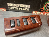 2013 FORD F350 LH & RH FRONT AND REAR DOOR WOODGRAIN WINDOW SWITCH SET OEM #1279