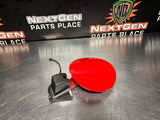 2004 PONTIAC GTO FUEL GAS DOOR ASSEMBLY TORRID RED OEM 92119899 #1027