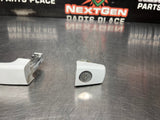 2014 CAMARO SS LEFT FRONT DRIVER EXTERIOR DOOR HANDLE WHITE OEM #1008