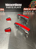 2009 PONTIAC G8 RED / CHROME LH RH SIDE EXTERIOR DOOR HANDLES FRONT & REAR #948