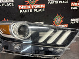 2016 FORD MUSTANG GT RH PASSENGER SIDE XENON HEADLIGHT OEM #1112