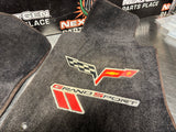 2012 C6 CORVETTE GRAND SPORT LLOYD FRONT FLOOR MATS BLACK  #1409